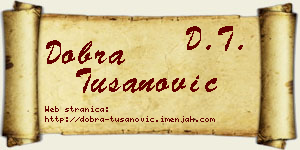 Dobra Tušanović vizit kartica